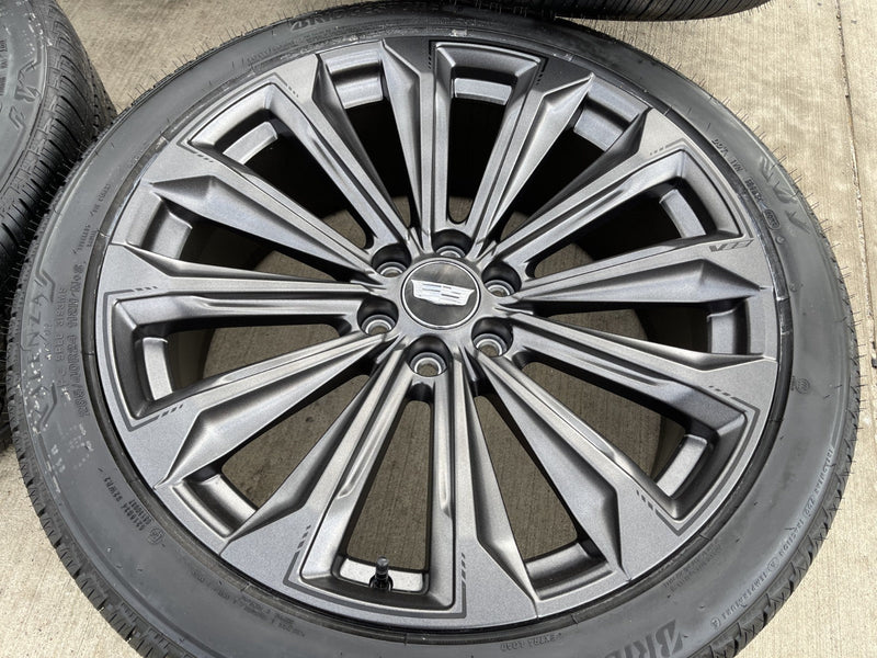 24" Cadillac Escalade V OEM wheels rims tires 2022 2023 2024 2025 2026 NEW Texas Truck Tire
