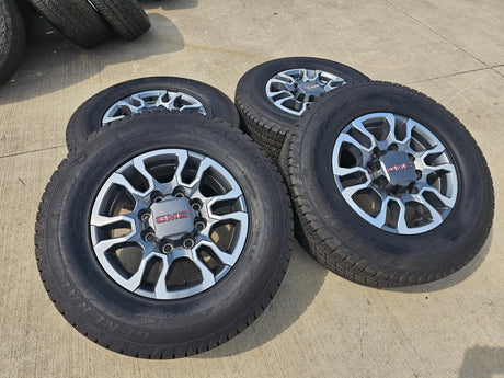 18" GMC Sierra AT4X Chevy Silverado 2500 3500 OEM 5949 wheels rims GENERAL Texas Truck Tire