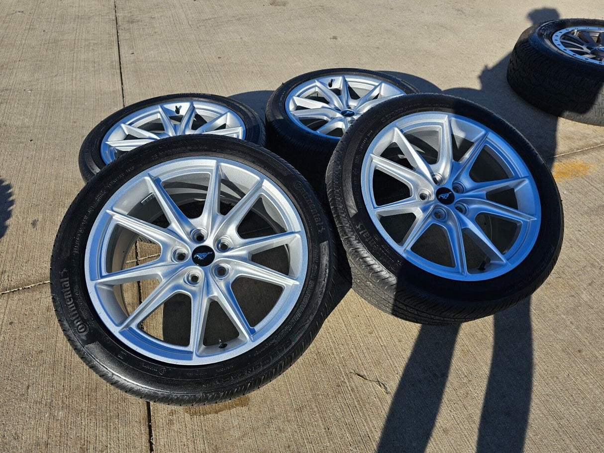 19" Ford Mustang Stealth GT OEM wheels rims 95759 tires 2021 2022 2023 2024 2025 Texas Truck Tire