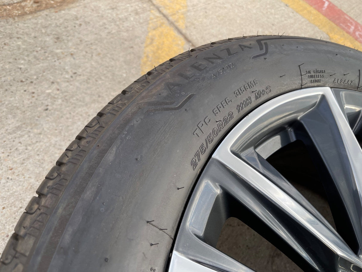 (1) 22" Cadillac Escalade OEM Platinum 4869 95028 wheel rim 2023 2024 2025 2026 Texas Truck Tire