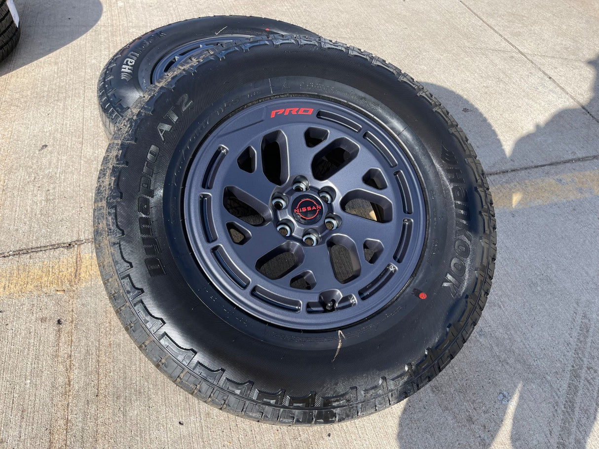 17" Nissan Frontier X-PRO OEM Desert Runner wheel rim tire 2024 2025 2026 NEW Texas Truck Tire