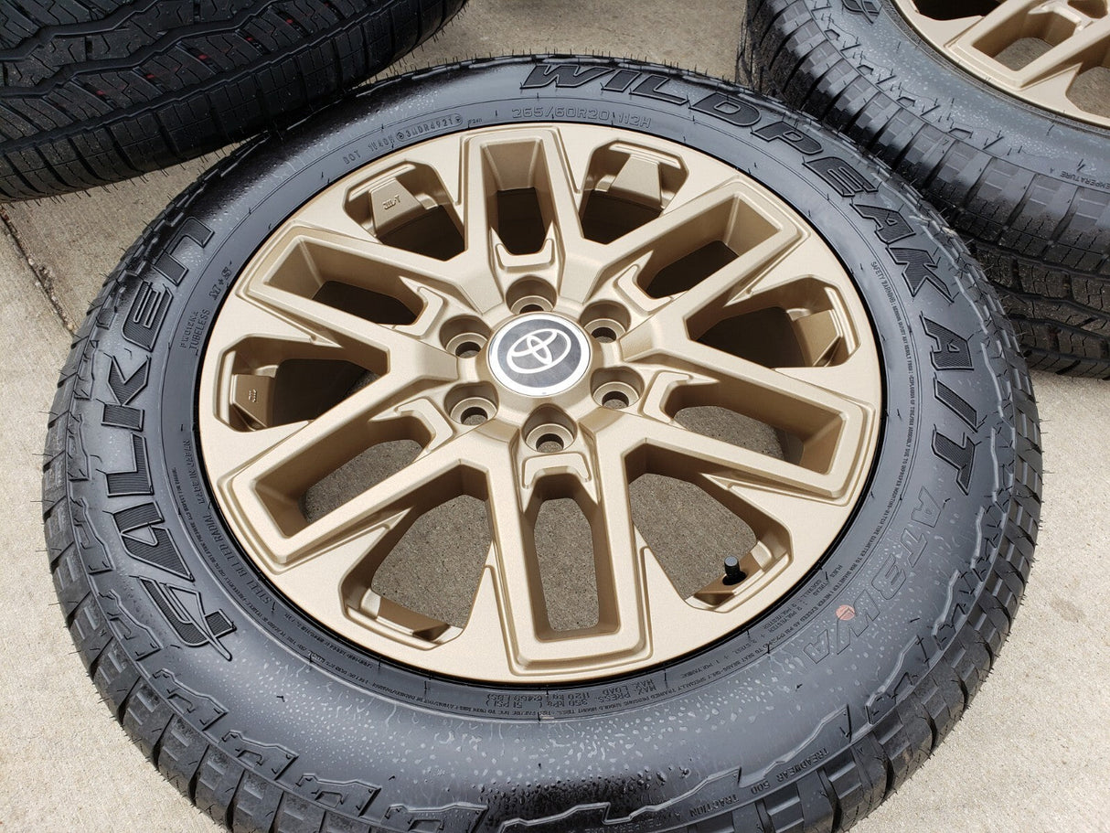 20" Toyota Tundra TRD OEM wheels rims BRONZE TSS 95295 Sequoia 2024 2025 NEW Texas Truck Tire