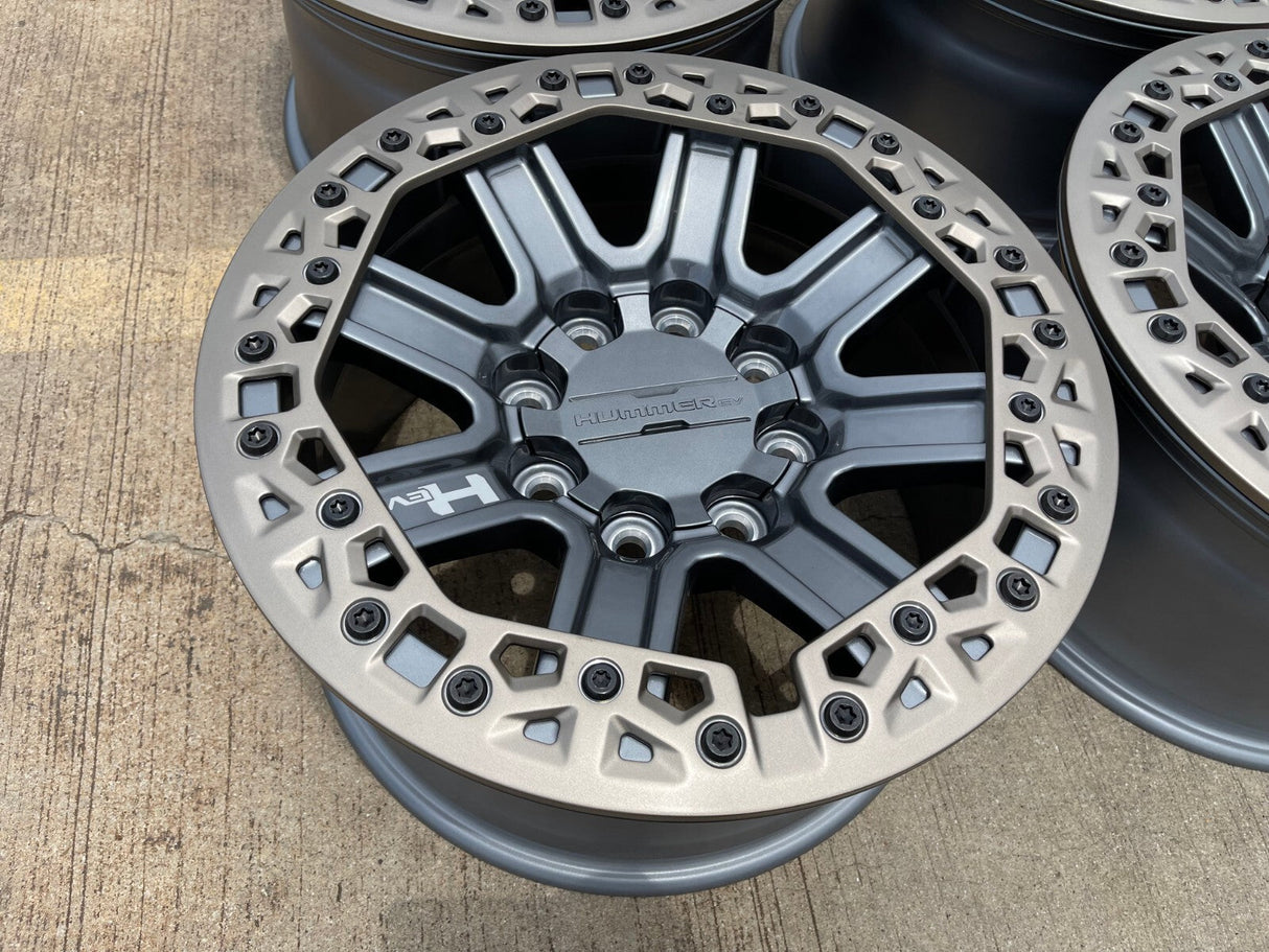 (5) 18" Hummer Grazen beadlock EV HEV 2500 OEM wheels rims 2024 2025 2026 NEW Texas Truck Tire