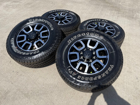 18" Ram 2500 3500 LARAMIE OEM wheels rims 2694 tires FIRESTONE A/T2 NEW 2026 Texas Truck Tire