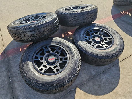 17" Toyota Tacoma 4Runner OEM wheels rims black 75167 TRD FJ DUELER A/T NEW Texas Truck Tire