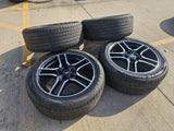 18" Ford Mustang GT OEM BLACK wheels rims 10157 tires 2022 2023 2024 2025 2026 Texas Truck Tire