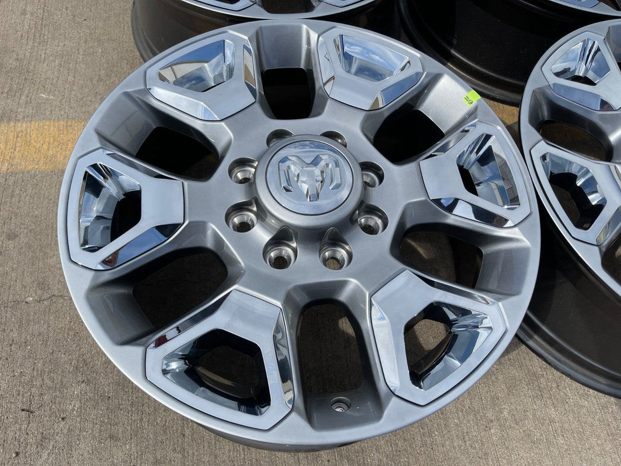 20" Dodge Ram 2500 3500 LARAMIE OEM 2562 CHROME wheels rims NEW Texas Truck Tire