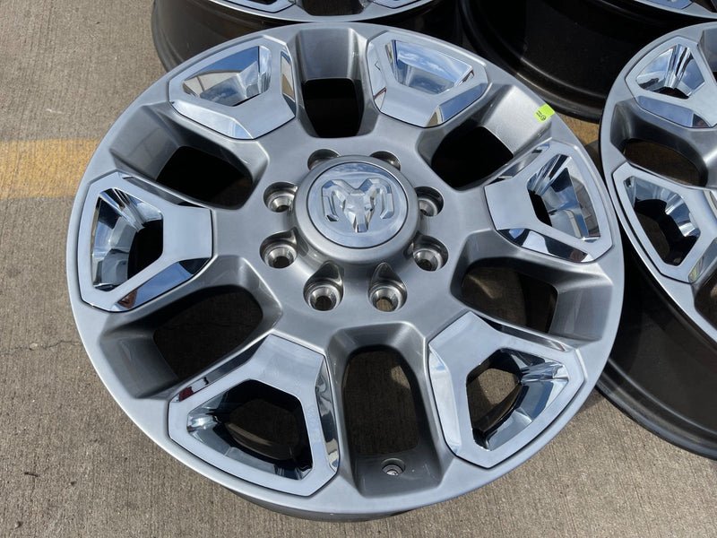 20" Dodge Ram 2500 3500 LARAMIE OEM 2562 CHROME wheels rims NEW Texas Truck Tire