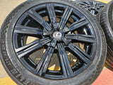 21" Lexus LX570 Toyota Land Cruiser OEM 74341 black wheels rims tires Texas Truck Tire