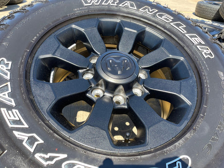 17" Ram 2500 3500 Laramie Power Wagon OEM wheels rims 2599 tires 2024 2025 NEW Texas Truck Tire