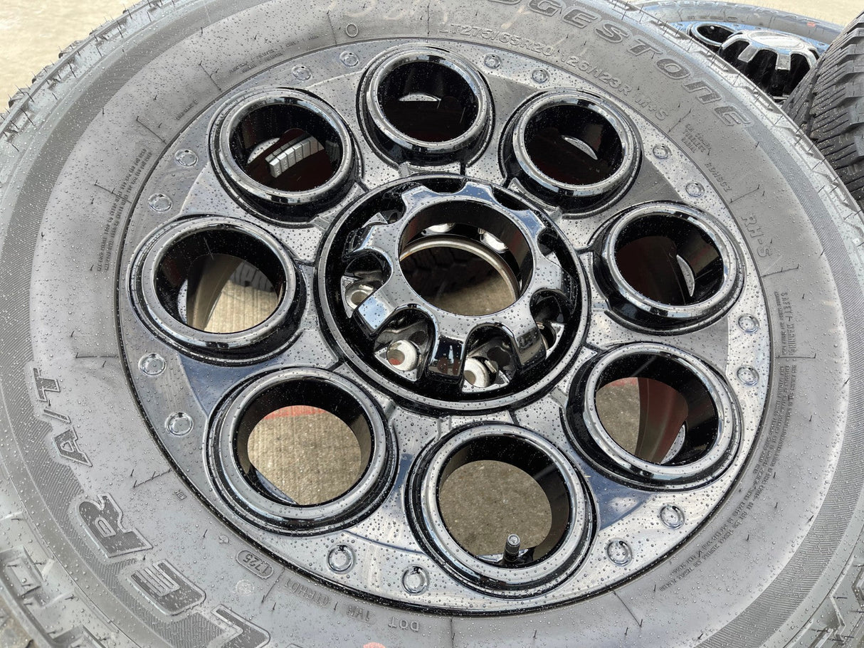 20" Ford F-250 F-350 OEM black Lariat 10299 10484 wheels rims 2024 2025 2026 Texas Truck Tire