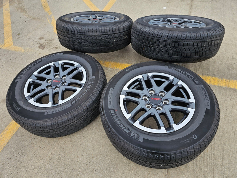 18" Toyota Tacoma TRD OEM wheels rims 10641 4Runner 2024 2025 2026 MICHELIN NEW Texas Truck Tire