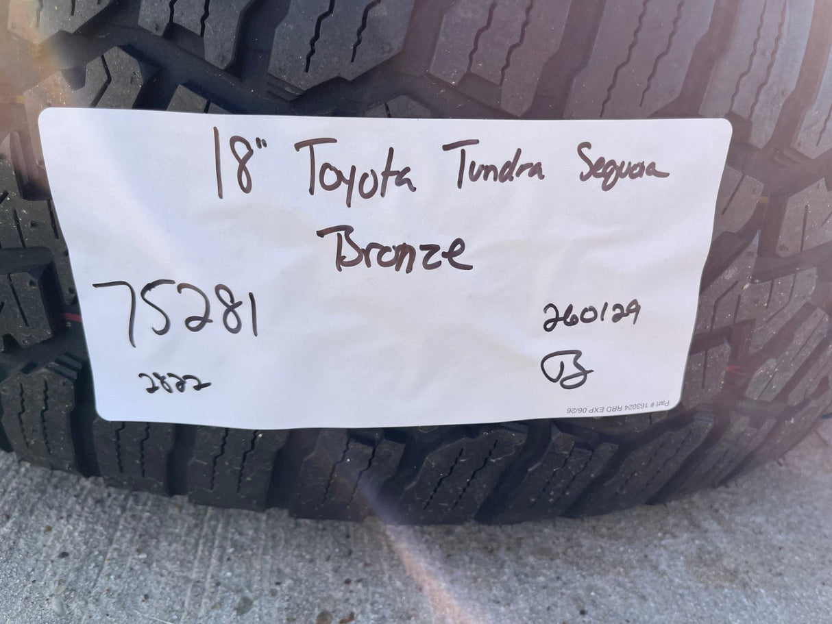 18" Toyota Tundra TRD OEM wheels rims 75281 Sequoia LX600 2025 2026 NEW FALKEN Texas Truck Tire