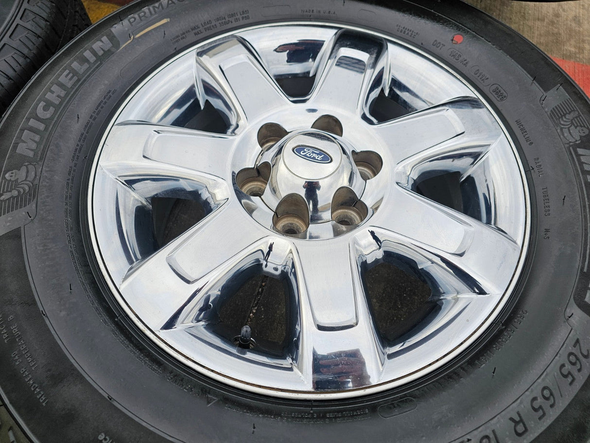18" Ford F-150 OEM rims wheels 3915 CHROME Expedition MICHELIN NEW Texas Truck Tire