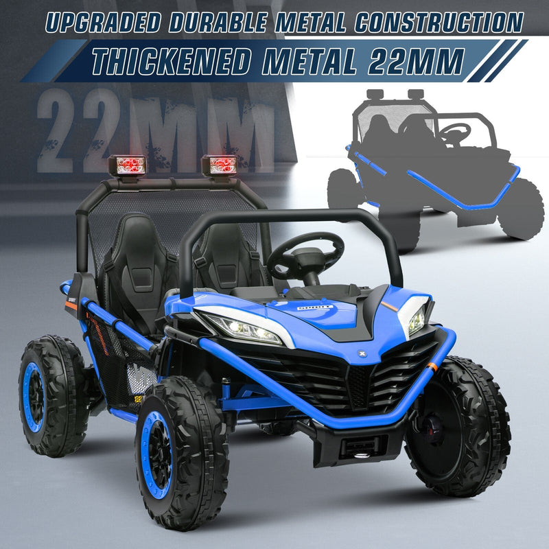 24V Electric Kids Ride-On UTV Truck with 2 Seats, 4WD and Remote Control, 4x80W Motors