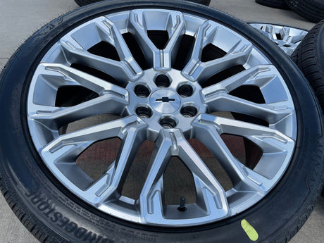 24" GMC Yukon Sierra DENALI OEM wheels rims tires 2022 2023 2024 2025 2026 NEW Texas Truck Tire