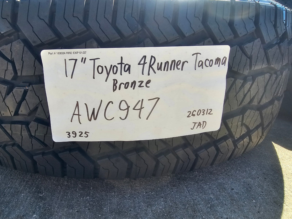 17" 4Runner Toyota Tacoma OEM BRONZE wheels rims FJ HANKOOK DYNAPRO A/T2 NEW Texas Truck Tire