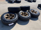 (5) 17" Jeep Wrangler Rubicon OEM 96226 wheels rims Gladiator BRONZE 2026 NEW Texas Truck Tire