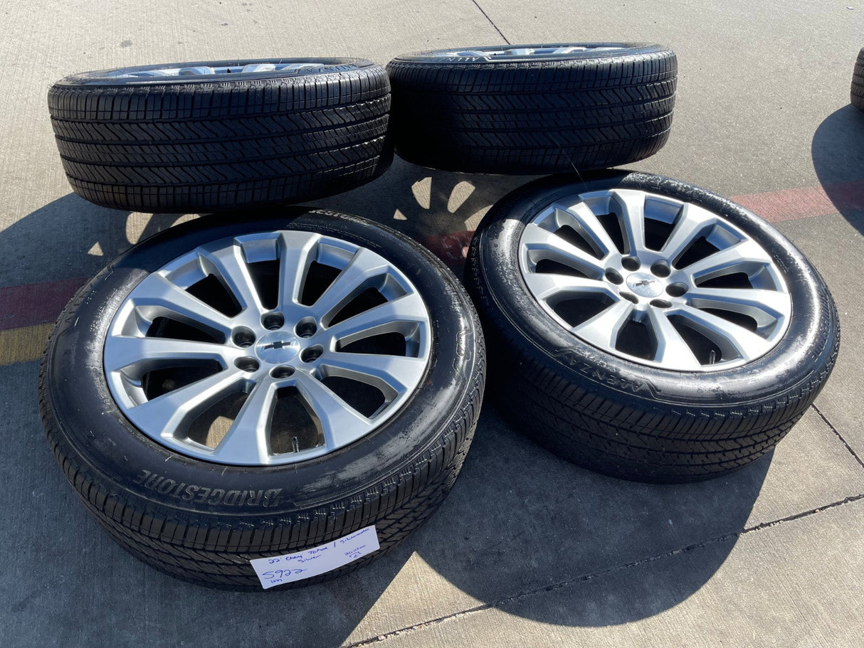 22" Chevy Silverado High Country OEM 5922 wheels rims Tahoe 2024 2025 2026 Texas Truck Tire