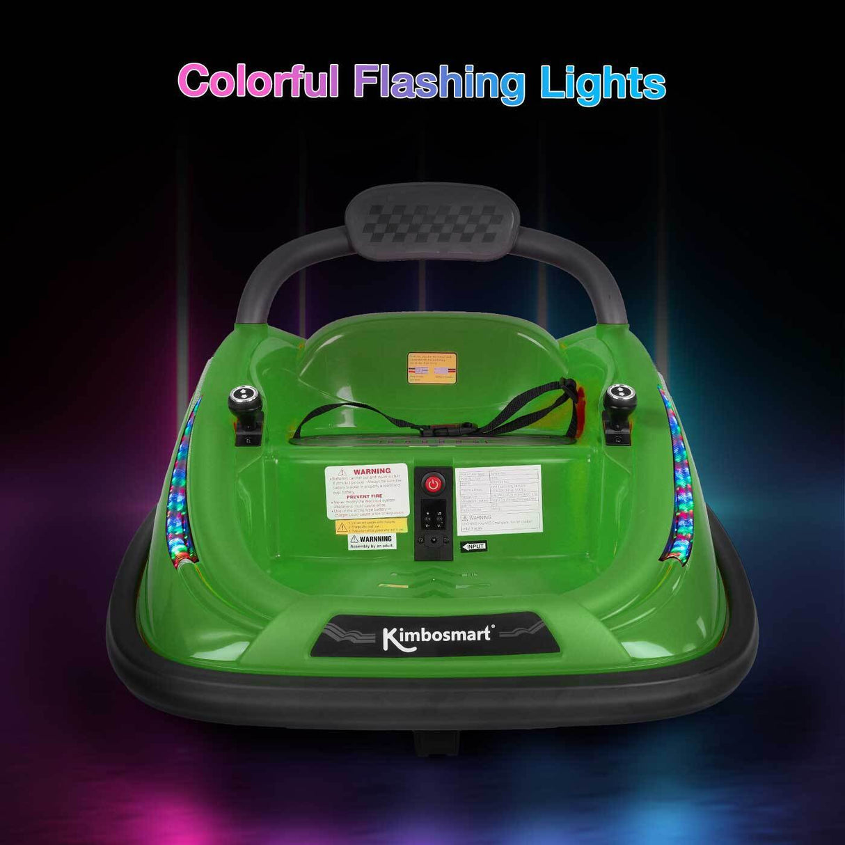 Kimbosmart Electric Bumper Car for Kids - Remote Controlled 360° Spin Ride-On
