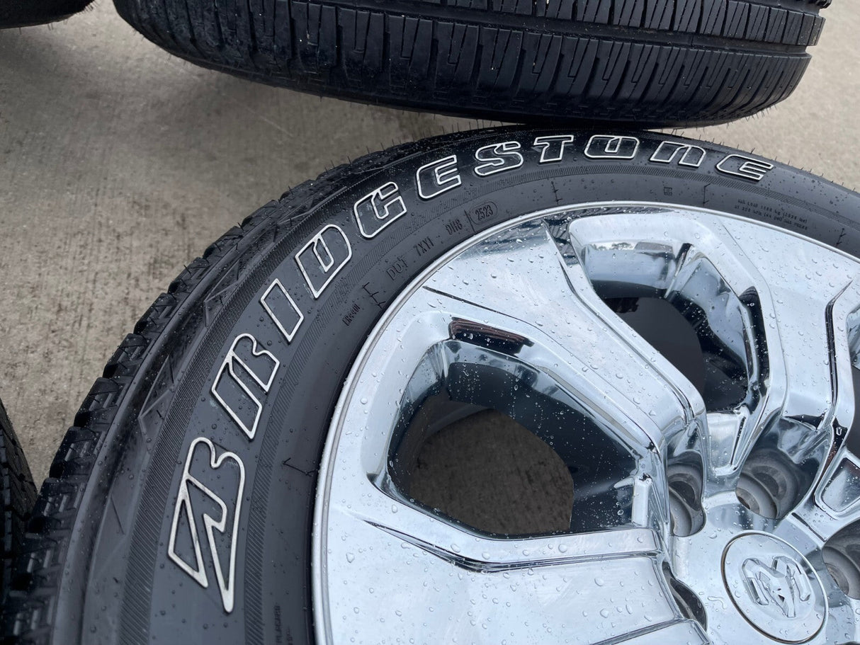 20" Dodge Ram 1500 OEM Laramie CHROME 2679 wheels rims 2023 2024 2025 2026 Texas Truck Tire