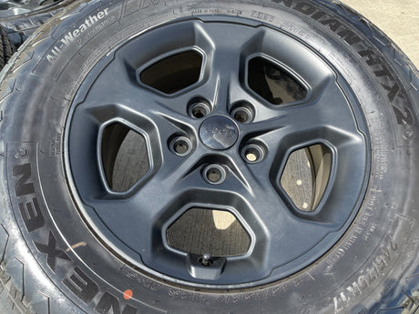 17" Jeep Wrangler Gladiator RUBICON OEM 9236 wheels rims tires NEXEN DISCOUNTED Texas Truck Tire
