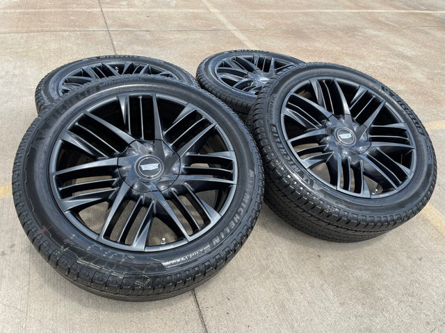 24" Cadillac Escalade IQ DEEP SPACE EV OEM wheels rims Hummer 2500 2025 2026 NEW Texas Truck Tire