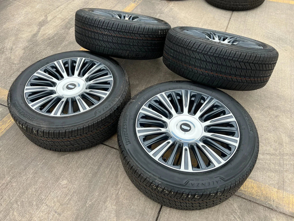 22" Cadillac Escalade Platinum OEM 4876 95167 wheels rims 2023 2024 2025 NEW Texas Truck Tire