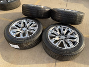 22" GMC Yukon Chevy Tahoe Escalade OEM 95513 14134 wheels rims BRIDGESTONE NEW Texas Truck Tire