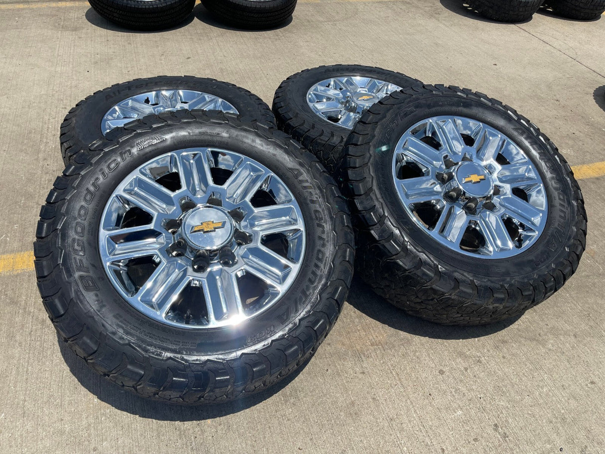 20" Chevy Silverado High Country LTZ 2500 3500 OEM 14124 wheels rims BFG KO3 A/T Texas Truck Tire