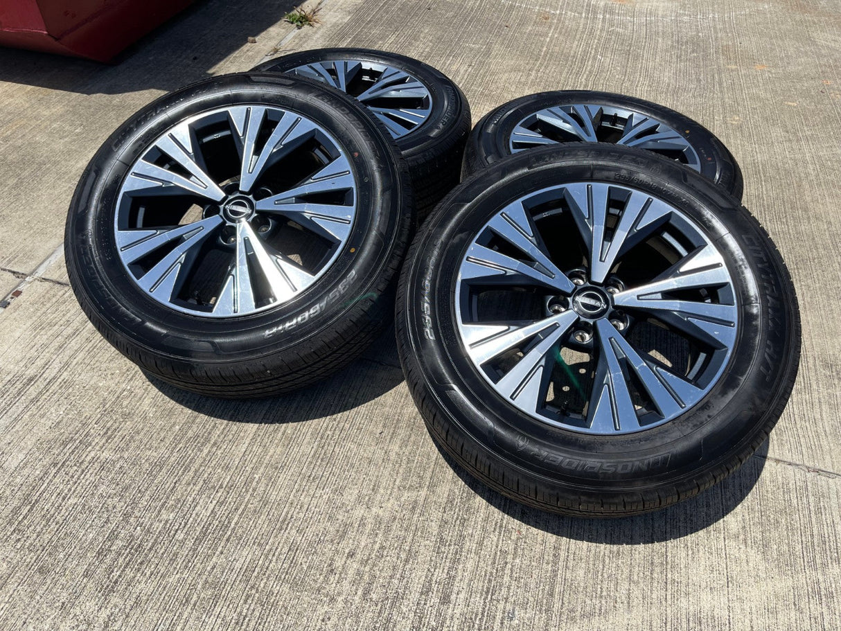 18" Nissan Murano Pathfinder FX35 FX45 QX60 OEM 62828 wheels rims 2023 2024 2025 Texas Truck Tire