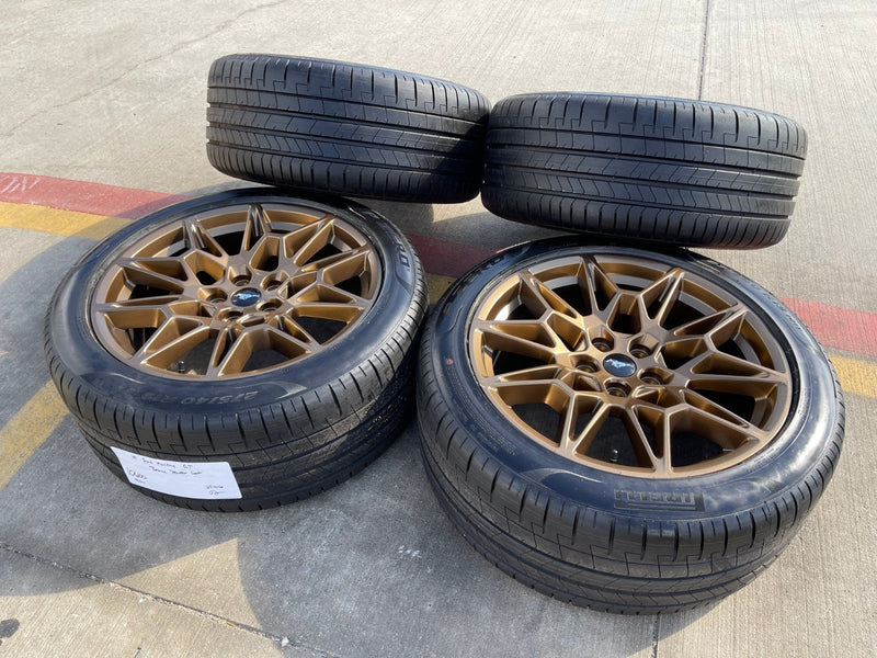 19" Ford Mustang GT Track Pack OEM 10600 10603 Bronze wheels rims 2025 2026 NEW Texas Truck Tire