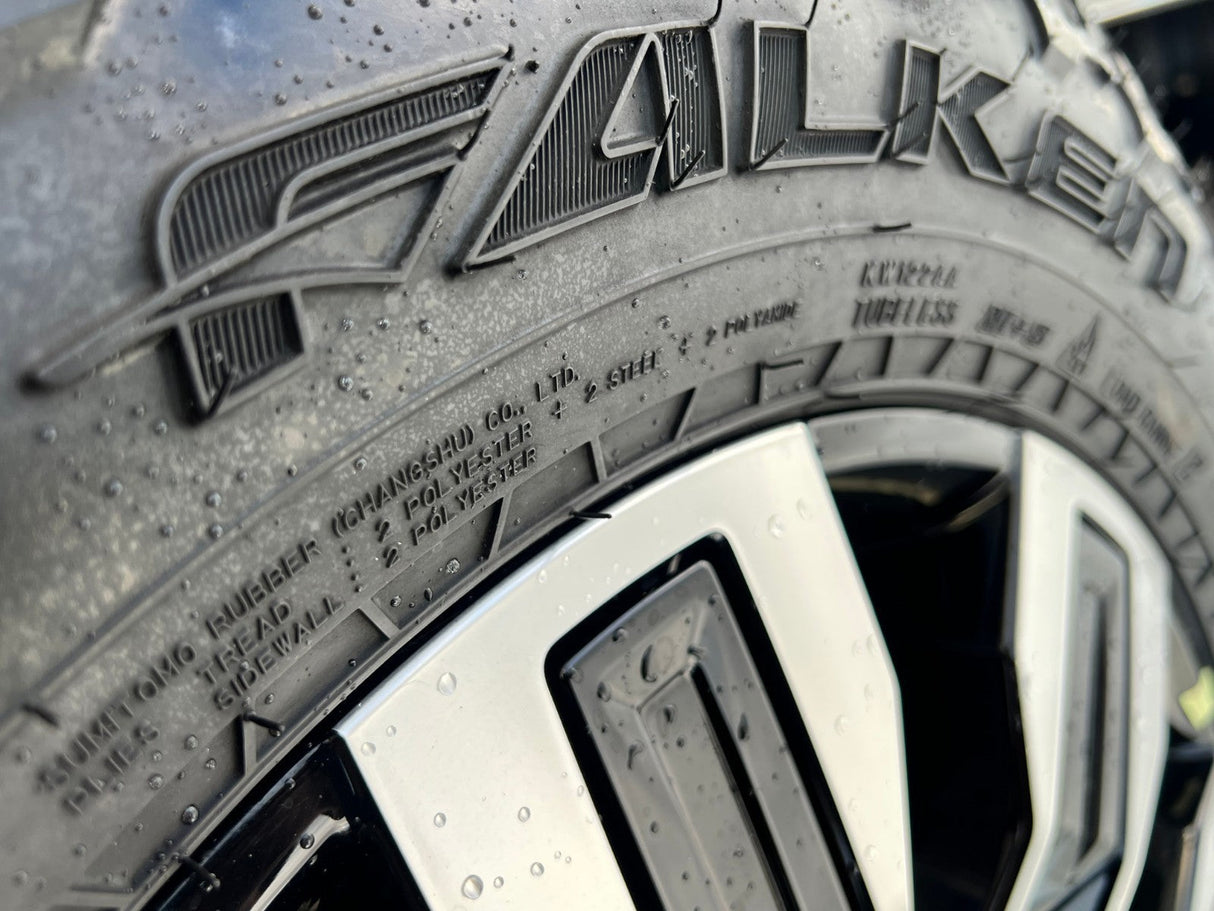 20" GMC Sierra AT4X 2500 3500 OEM wheels rims 5958 14138 Chevy Silverado FALKEN Texas Truck Tire