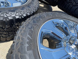 20" Dodge Ram 1500 OEM Laramie CHROME 2679 wheels rims tires GOODYEAR A/T Texas Truck Tire