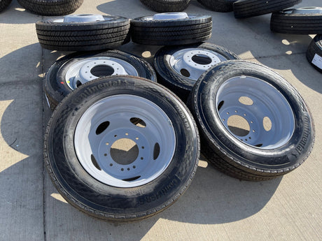 19.5" Ford F-450 Dually F-550 rims wheels RAM 4500 OEM 10x225 CONTINENTAL NEW Texas Truck Tire