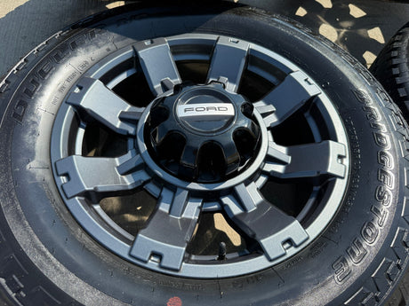 20" Ford F-250 F-350 OEM gray Lariat 10485 10296 wheels rims tires BRIDGESTONE Texas Truck Tire