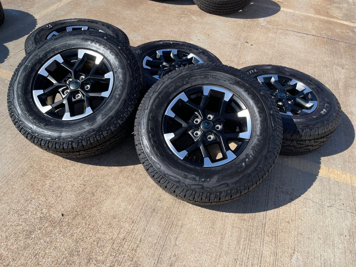 17" Jeep Wrangler Rubicon OEM Black wheels rims 9328 Gladiator 2025 2026 NEW Texas Truck Tire