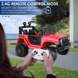Electric Kids Ride-On Jeep Car with 12V/24V Power Wheels, Music, and Remote Control