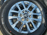 18" Toyota Tacoma LIMITED OEM chrome wheels rims 4260 4Runner 2025 MICHELIN NEW Texas Truck Tire
