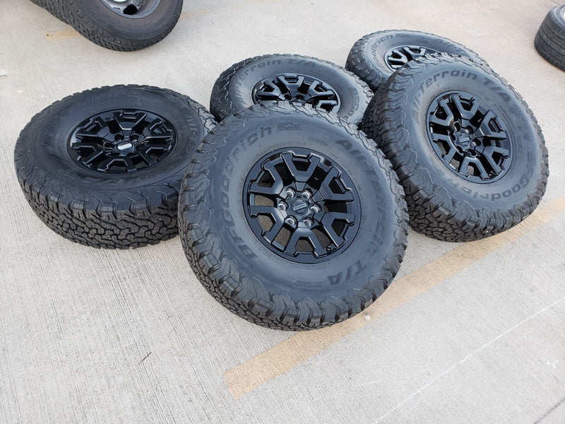 17" Ford F-150 Raptor Bronco OEM rims wheels BFG 10461 tires 2025 2026 BFG NEW Texas Truck Tire