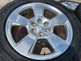 20" Chevy Silverado Tahoe Suburban OEM 5652 wheels rims tires PIRELLI A/T Texas Truck Tire