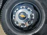 17" Chevy Silverado GMC Sierra 3500 Black Dually rims wheels OEM 5519 5520 NEW Texas Truck Tire