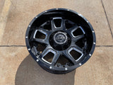(1) 20x10 Gear Off Road 743BM Armor wheel rim 8x165 Chevy GMC Ram 2500 3500 NEW Texas Truck Tire