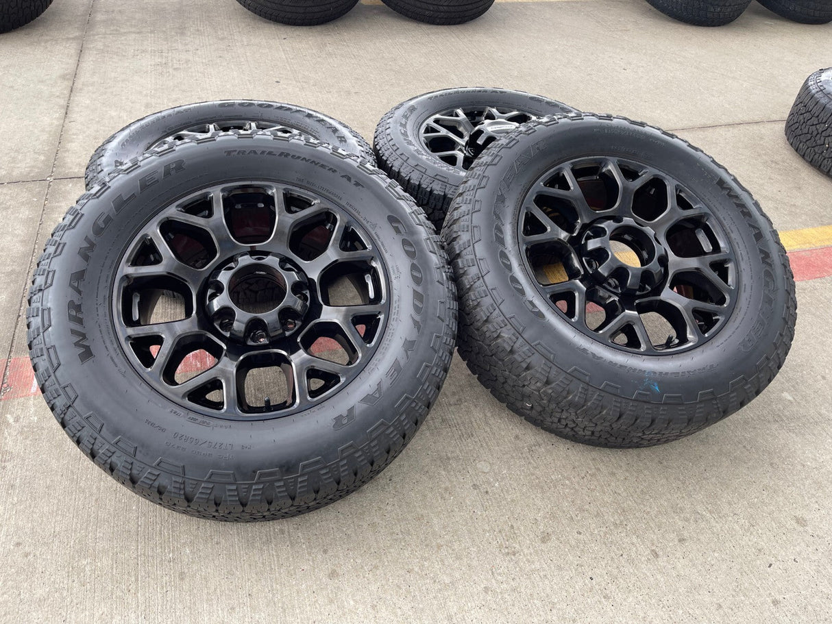 20" Ford F-250 F-350 OEM Lariat wheels rims 10292 tires GOODYEAR A/T Texas Truck Tire