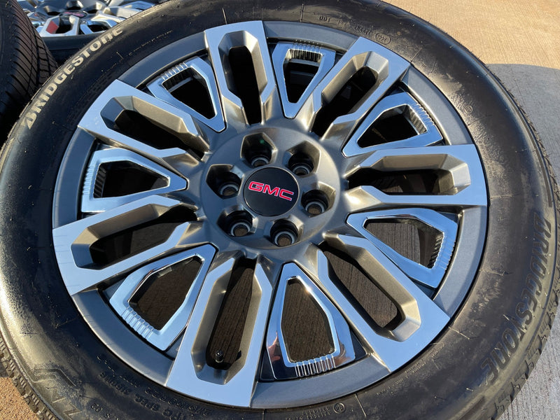 22" GMC Yukon Chevy Tahoe Escalade OEM 95486 wheels rims 2024 2025 2026 NEW Texas Truck Tire