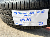 17" Toyota Camry Avalon OEM wheels rims 69137 96992 CHR TRD HANKOOK NEW Texas Truck Tire