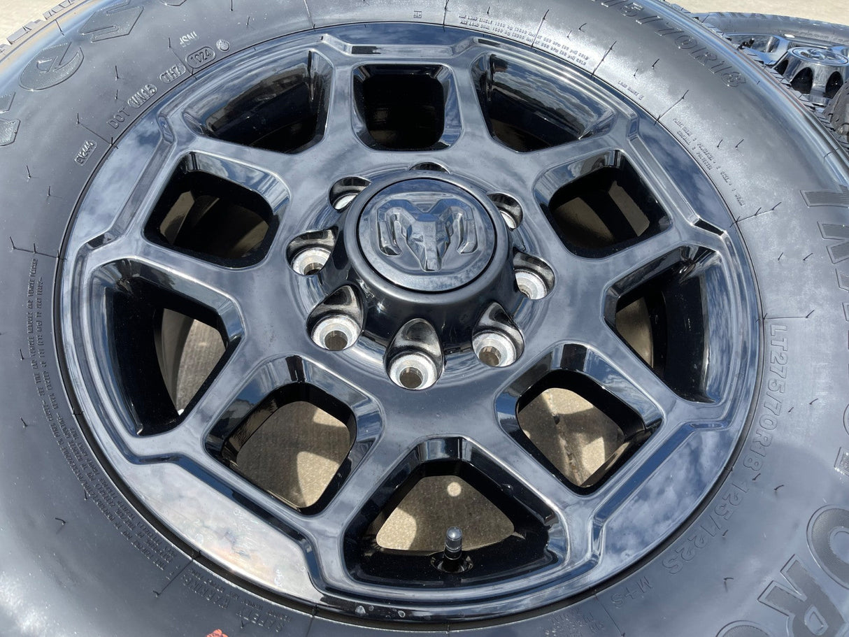 18" Dodge Ram 2500 3500 OEM 68629288 wheels rims FIRESTONE HT Texas Truck Tire