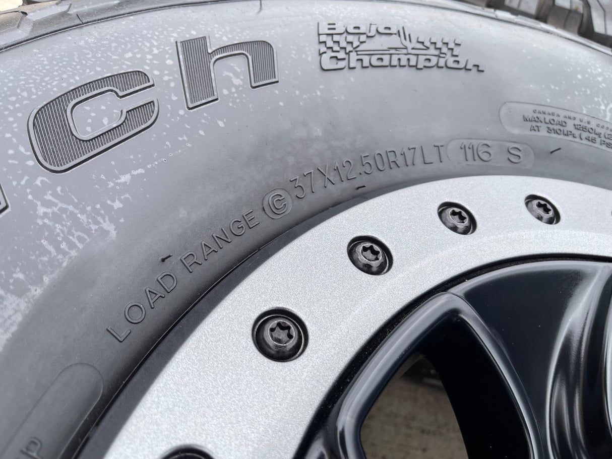 17" Ford F-150 Raptor OEM BEADLOCK rims wheels 10459 95210 BFG KO2 37" tires NEW Texas Truck Tire