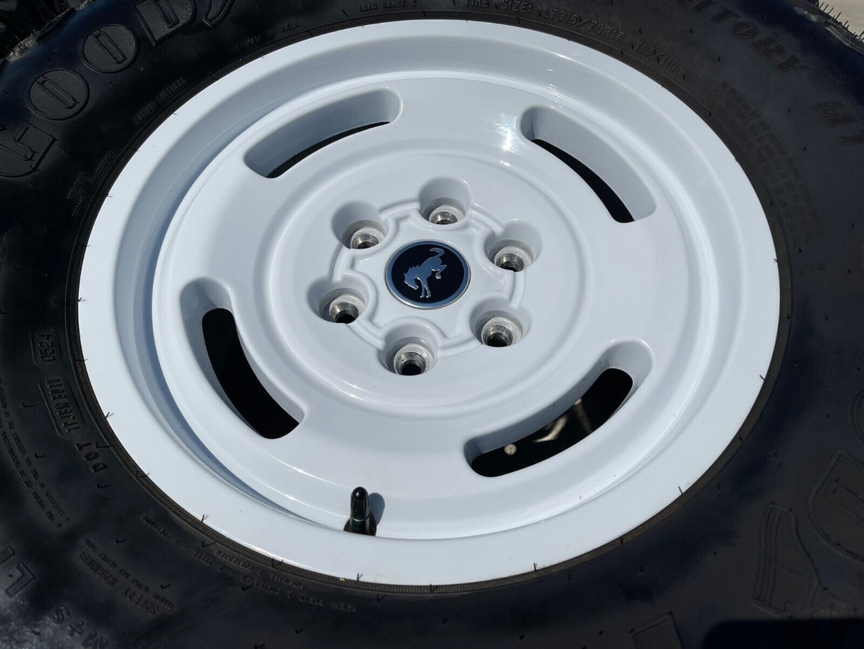 17" Ford Bronco HERITAGE Limited Edition wheels rims white 35" NEW 2024 2025 Texas Truck Tire