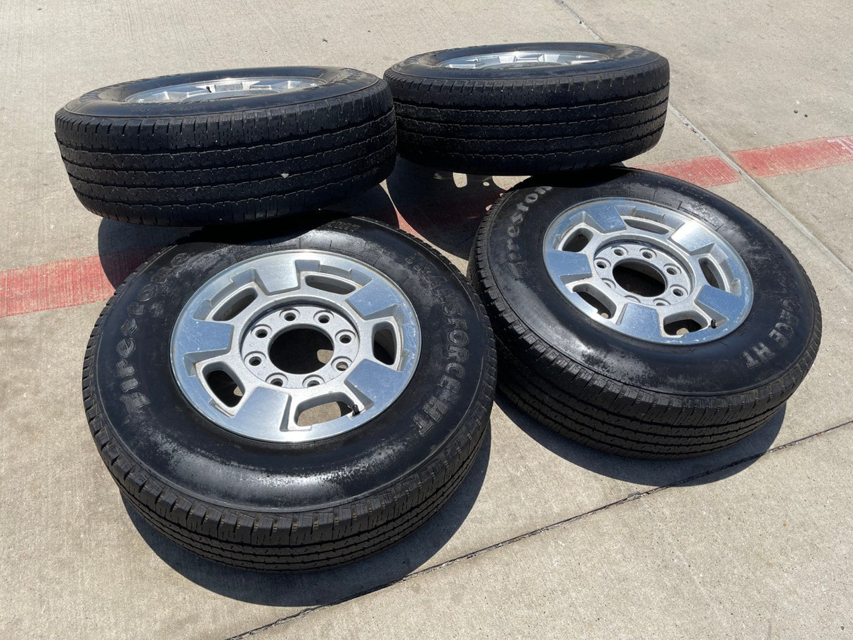 17" Chevy Silverado GMC Sierra 2500 3500 OEM 5500 wheels rims FIRESTONE Texas Truck Tire